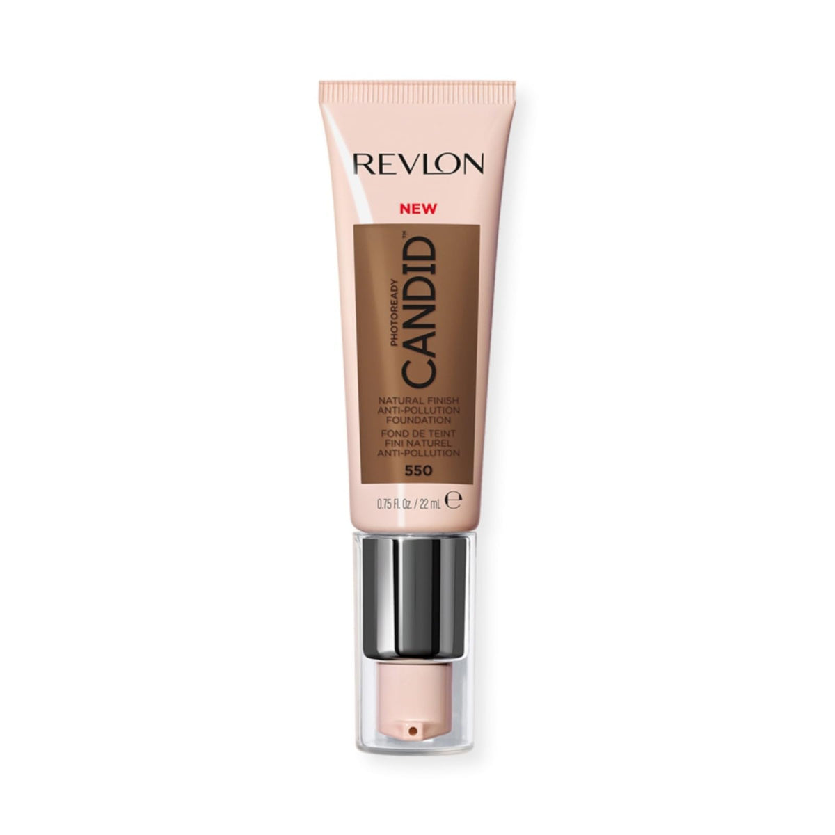 Revlon Liquid Foundation, Photo Ready Candid Face Makeup for Sensitive and Dry Skin, Longwear Sheer-Medium Coverage with Natural Glow Finish, 240 Natural Beige, 0.75 Oz