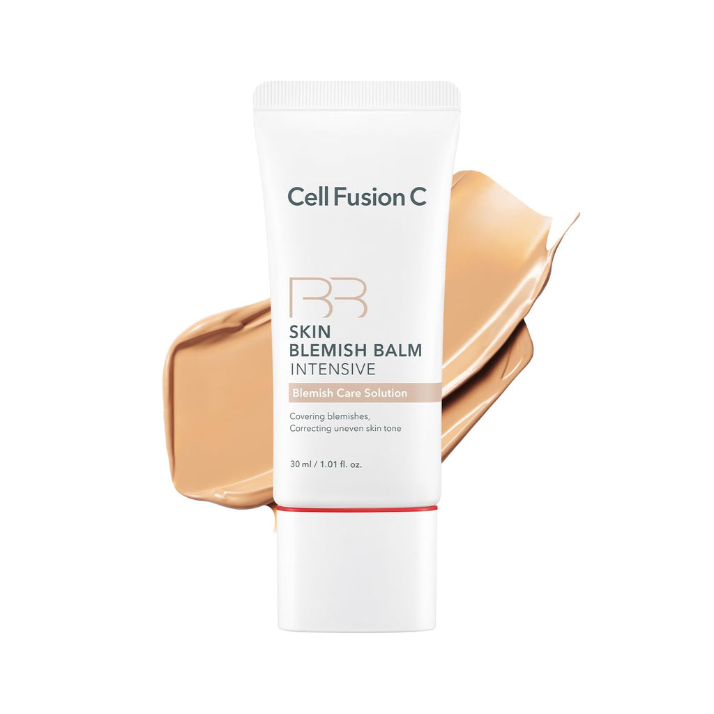 Cell Fusion C Skin Blemish Balm No.23 Signature Beige - Light/Medium, Lightweight BB Cream with Ceramide, Tinted Moisturizer for Sensitive Skin, SPF-Free, Korean Makeup, 1.01 fl.oz.