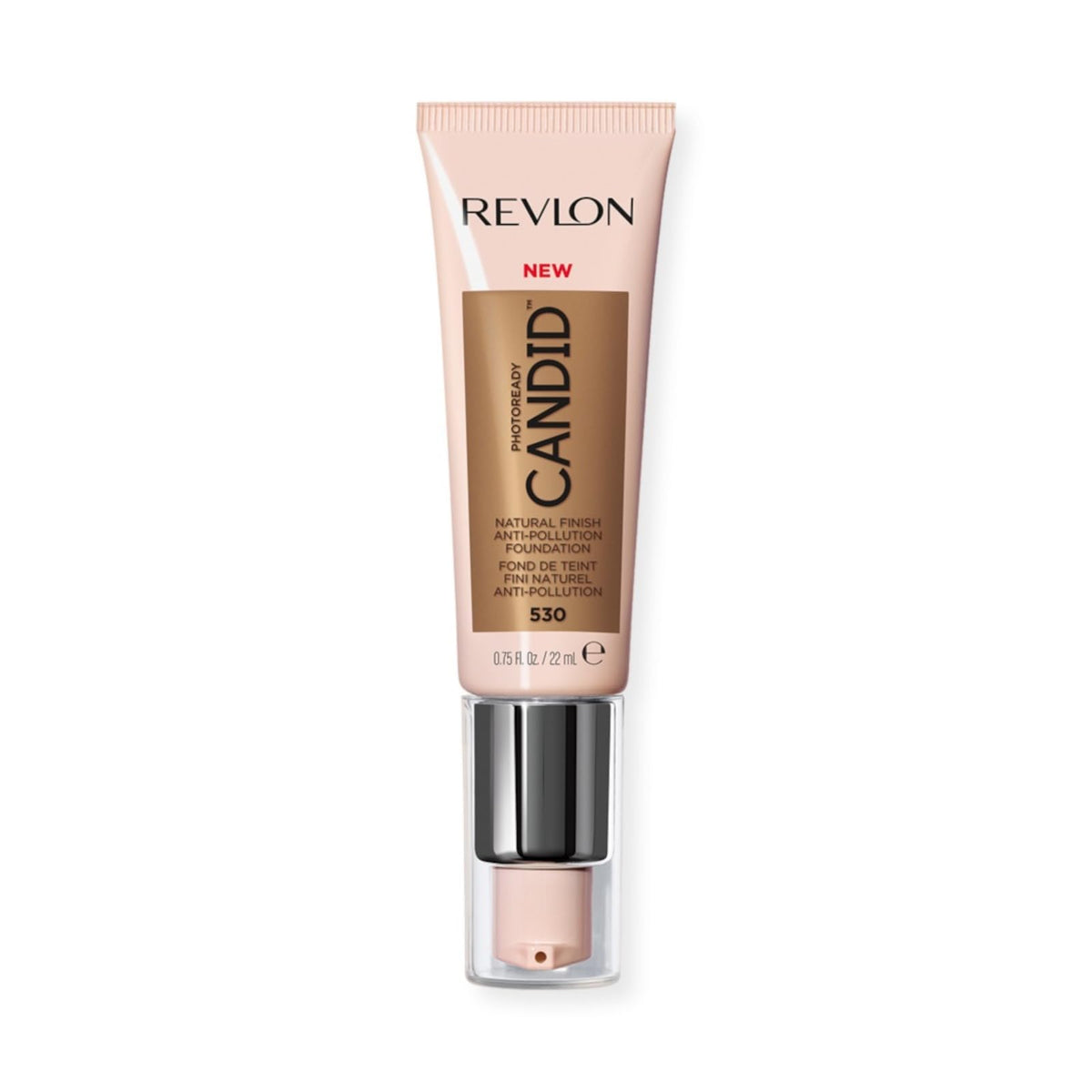 Revlon Liquid Foundation, Photo Ready Candid Face Makeup for Sensitive and Dry Skin, Longwear Sheer-Medium Coverage with Natural Glow Finish, 240 Natural Beige, 0.75 Oz