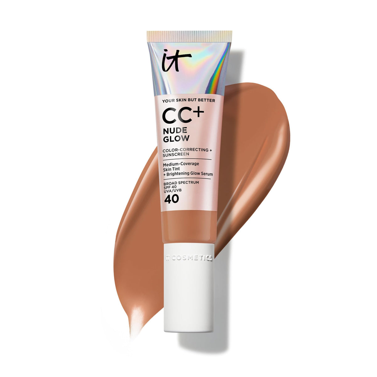 IT Cosmetics CC+ Cream Nude Glow Foundation with SPF 40 - Healthy Glow Tint