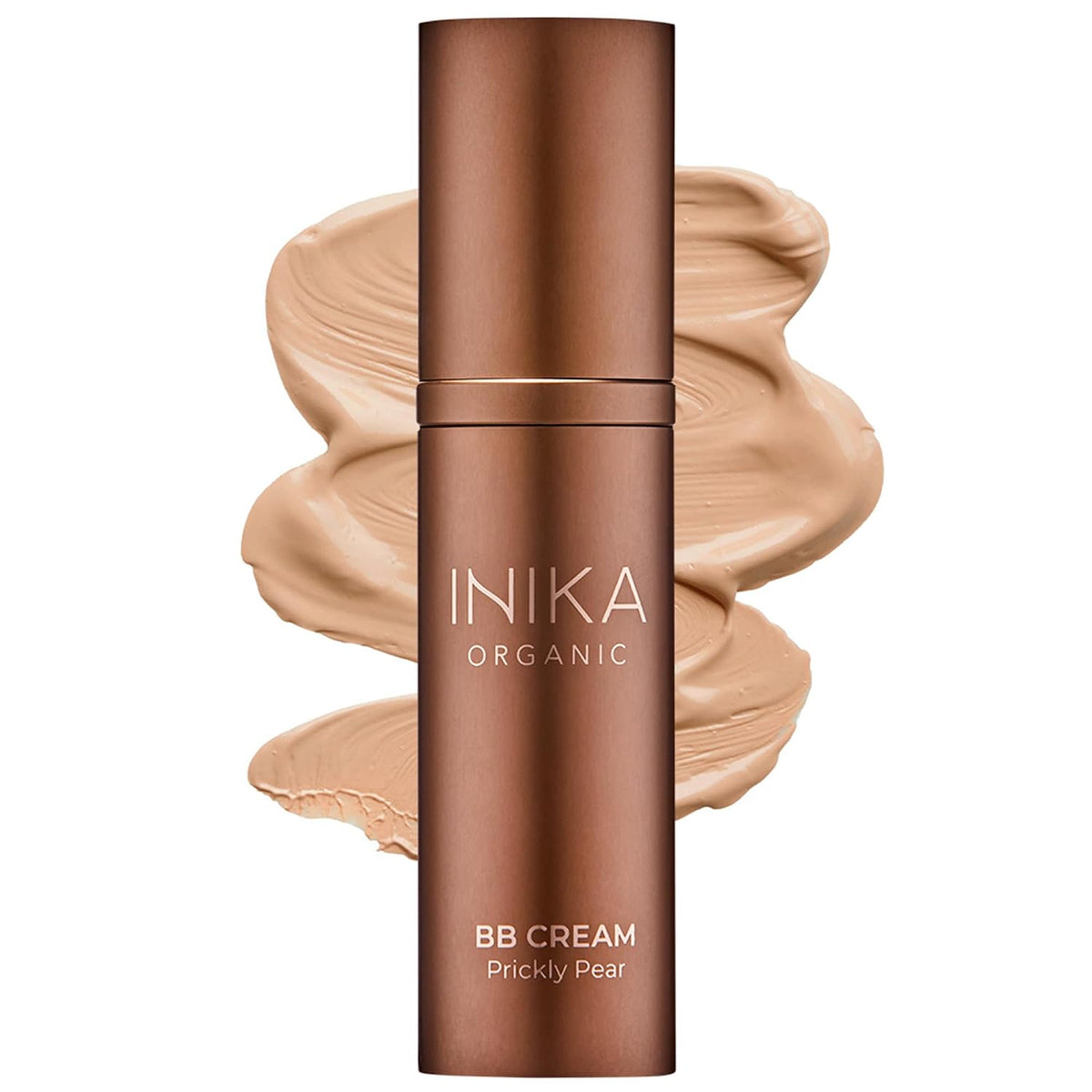 INIKA Organic BB Cream Foundation - Vegan Makeup with Hydrating Prickly Pear, Jojoba, and Pomegranate Seed Oil - Lightweight Glow for Balanced Skin Tone, Beige, 1 fl oz