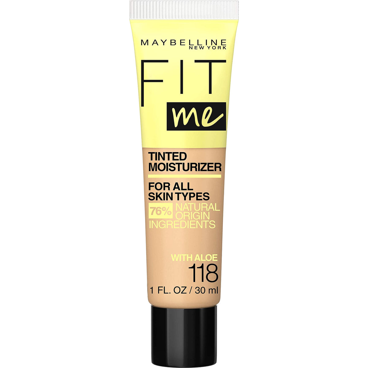 Maybelline Fit Me Tinted Moisturizer, Natural Coverage, Face Makeup, 322, 1 Count