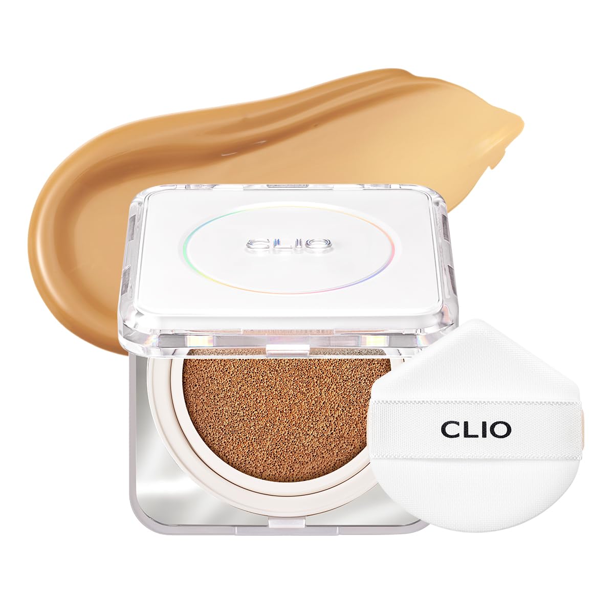 CLIO Kill Cover Founwear Cushion The Original – 20 Shades, Buildable Light to Medium Coverage, Natural Finish, Korean Makeup Foundation, Long-Lasting Skin Fit, 30N LATTE