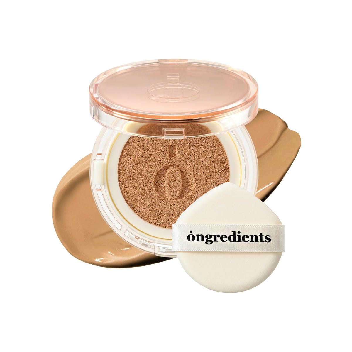Skin Barrier Glow Cover Cushion, All-day Coverage, Glow Finish, Lightweight, Skincare-Like Texture, Non-cakey Makeup, Korean Cushion Foundation (#21C Pure, 0.49 oz)