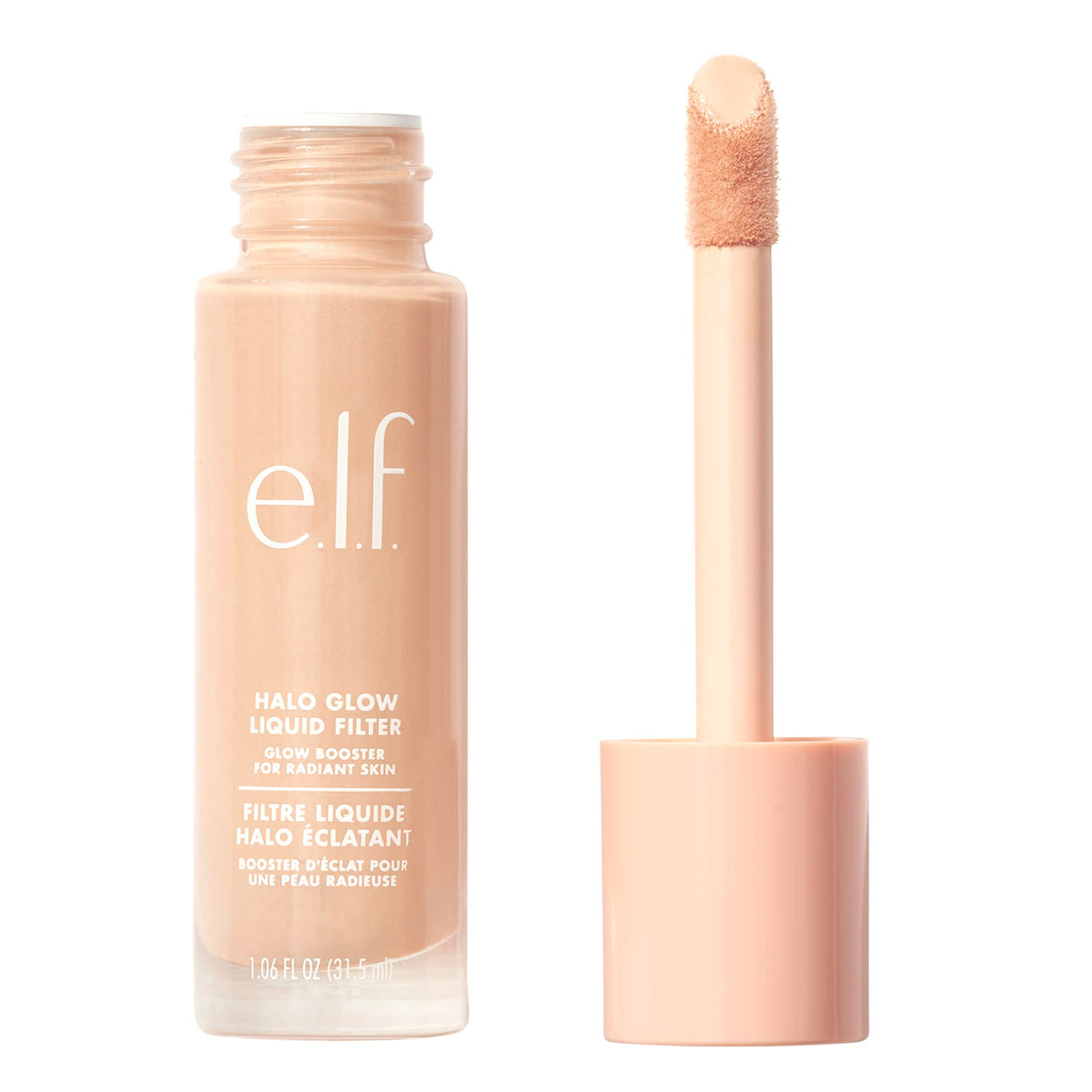 e.l.f. Halo Glow Liquid Filter, Hydrating Complexion Boost, 2 Fair/Light