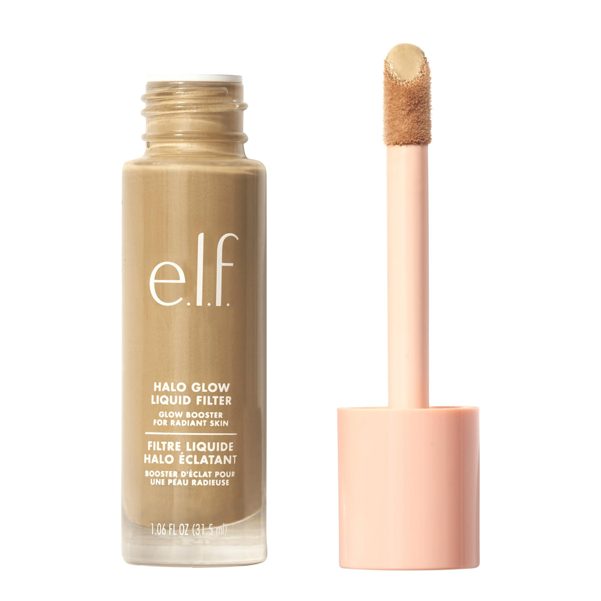e.l.f. Halo Glow Liquid Filter, Hydrating Complexion Boost, 2 Fair/Light