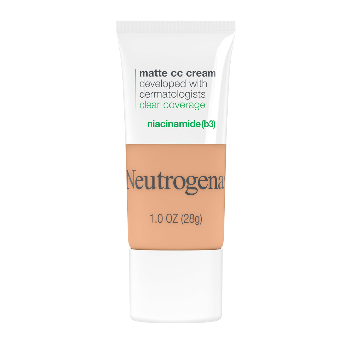 Neutrogena Clear Coverage Flawless Matte CC Cream, Butter, 1 oz