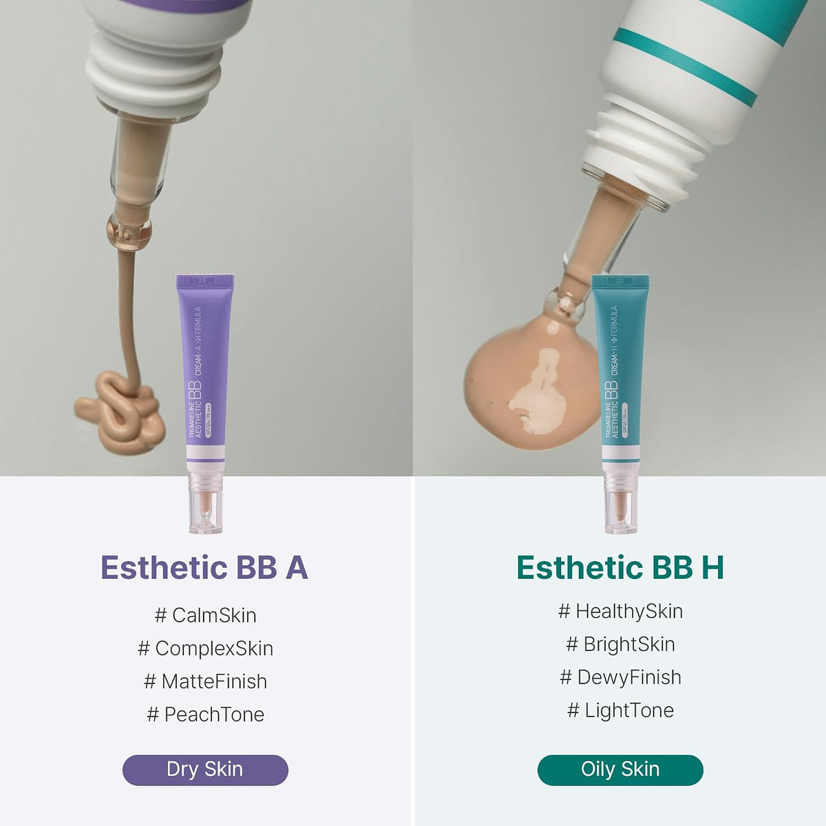 TROIAREUKE Aesthetic BB Cream A+ Formula for Oily Skin (21 Beige), K-Beauty