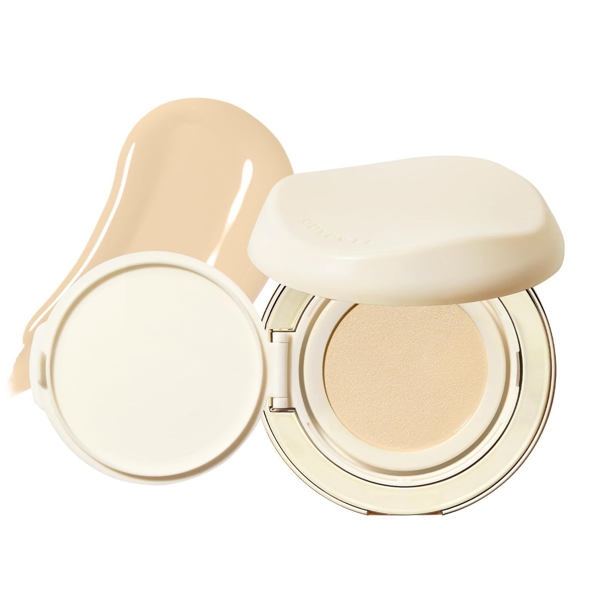 JUDYDILL Moisturizing Cushion Foundation- Hydrating with 80% Essence, Natural & Flawless Coverage, Dewy Finish, Concealing Power, Non-drying, Easy Application for Fair Skin Types (N10 Cool Fair Skin)
