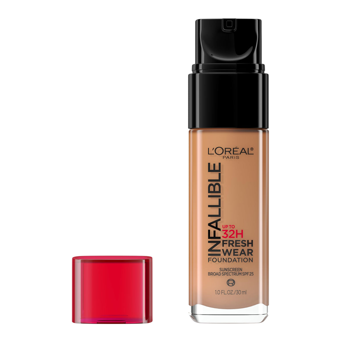 L'Oreal Paris Makeup Infallible Up to 32 Hour Fresh Wear Lightweight Foundation, 411 Beige Ivory, 1 Fl Oz, Packaging May Vary