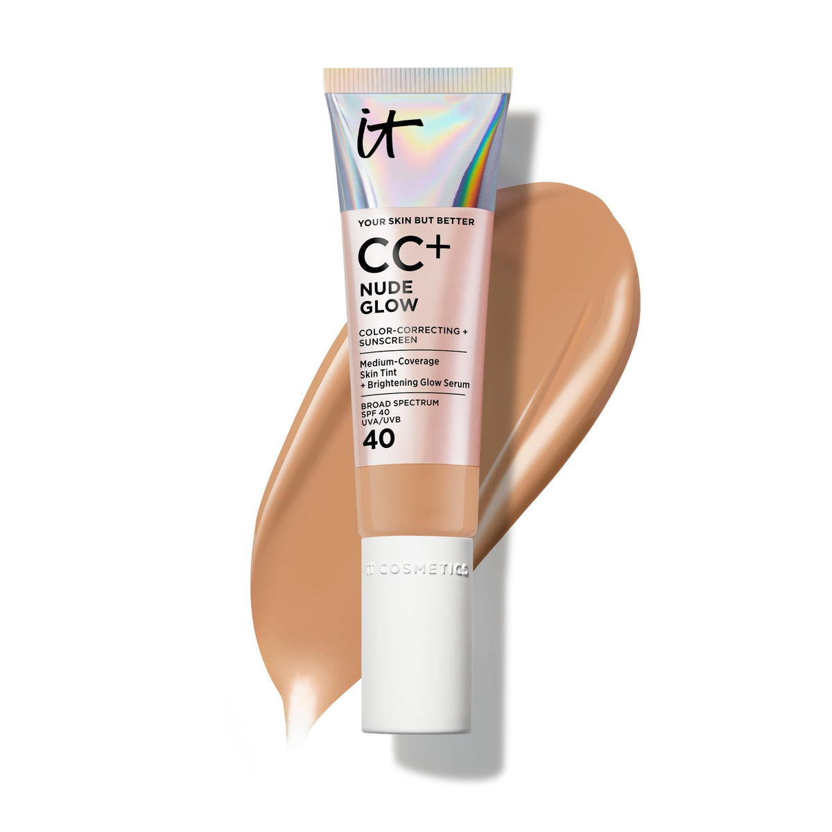 IT Cosmetics CC+ Cream Nude Glow Foundation with SPF 40 - Healthy Glow Tint