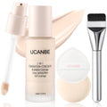 UCANBE 2-in-1 Liquid Foundation & Concealer, Full Coverage Foundation Makeup Set for Combination & Oily Skin, Hydrating Formula with Hyaluronic Acid, Vitamin C (03 Soft Beige)