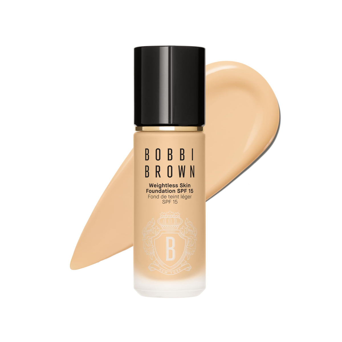 Bobbi Brown Weightless Skin Foundation SPF 15 | Oil-Controlling Liquid Foundation with 24-Hour Hydration | Medium Coverage Natural Matte Finish for All Skin Types