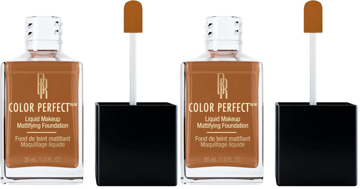 Black Radiance Color Perfect Liquid Full Coverage Foundation Makeup, Toffee, 1 Ounce
