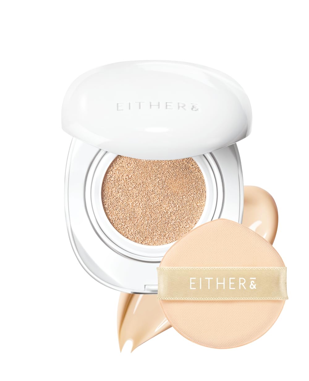 EITHER& Glow Pixel Cushion Foundation, Korean Skin Care, Make Up, 34N