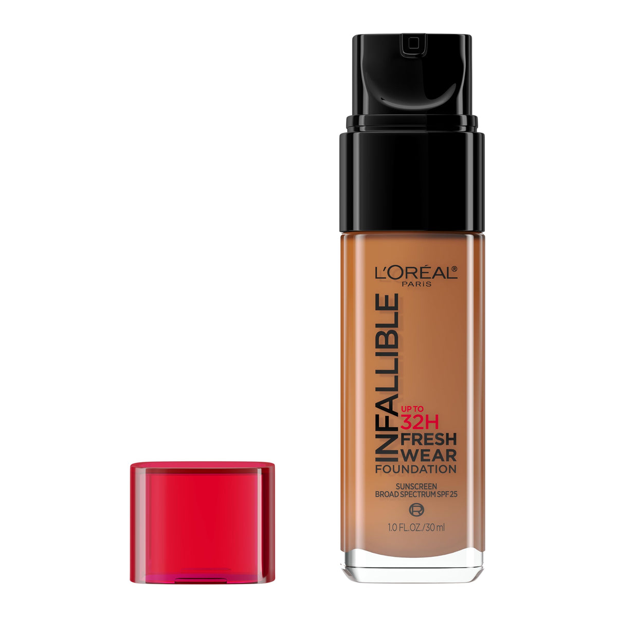 L'Oreal Paris Makeup Infallible Up to 32 Hour Fresh Wear Lightweight Foundation, 411 Beige Ivory, 1 Fl Oz, Packaging May Vary
