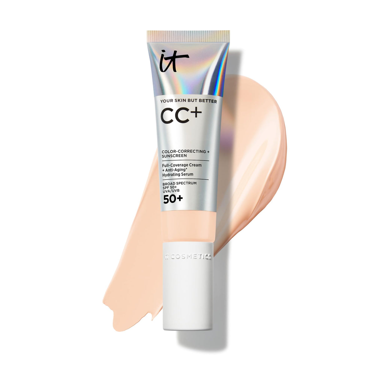 IT Cosmetics CC+ Cream with SPF 50+ Full Coverage Foundation Natural Finish