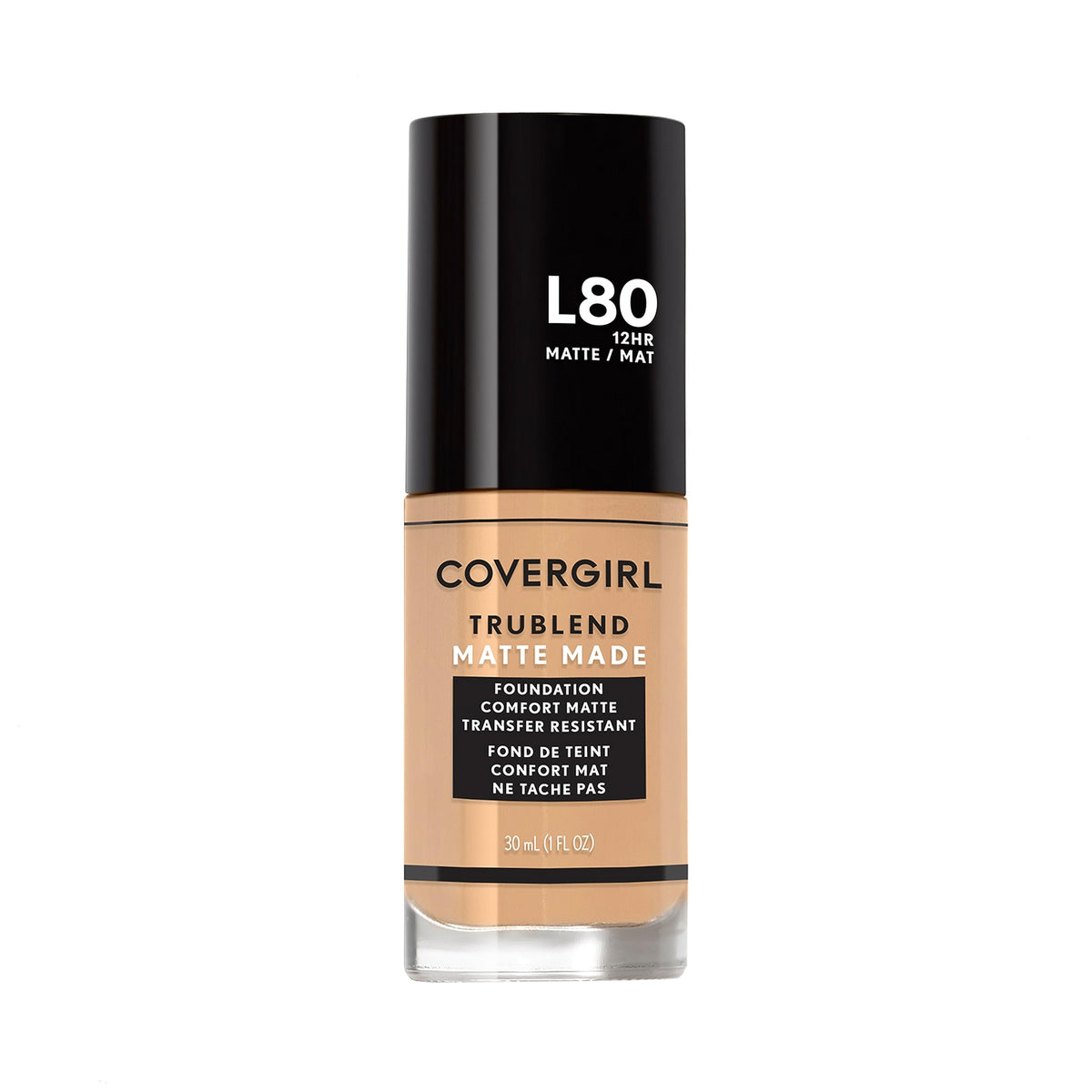 COVERGIRL TruBlend Matte Made Liquid Foundation, Classic Ivory, 1 Fl Oz (Pack of 1)