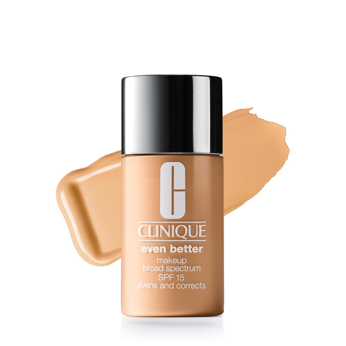 Clinique Even Better Makeup Liquid Foundation SPF 15 With Vitamin C For Dry + Oily Combination Skin Types | Medium Coverage + Natural Finish | Evens Skin Tone + Reduces Dark Spots