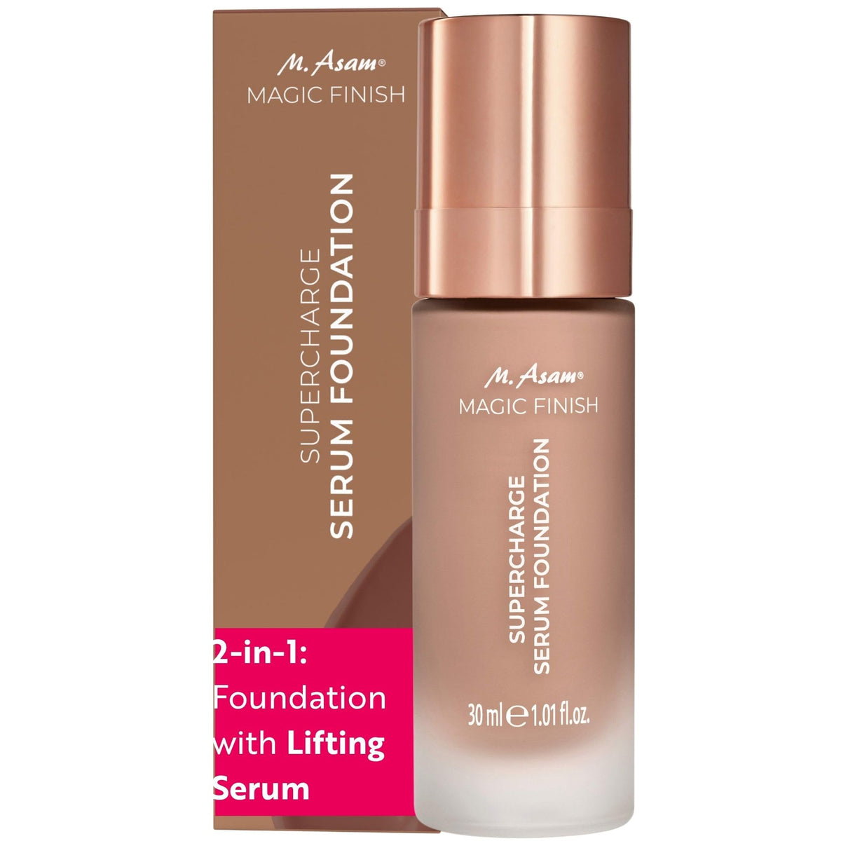 M. Asam Magic Finish Supercharge Serum Foundation Rose Fair (1.01 Fl Oz)