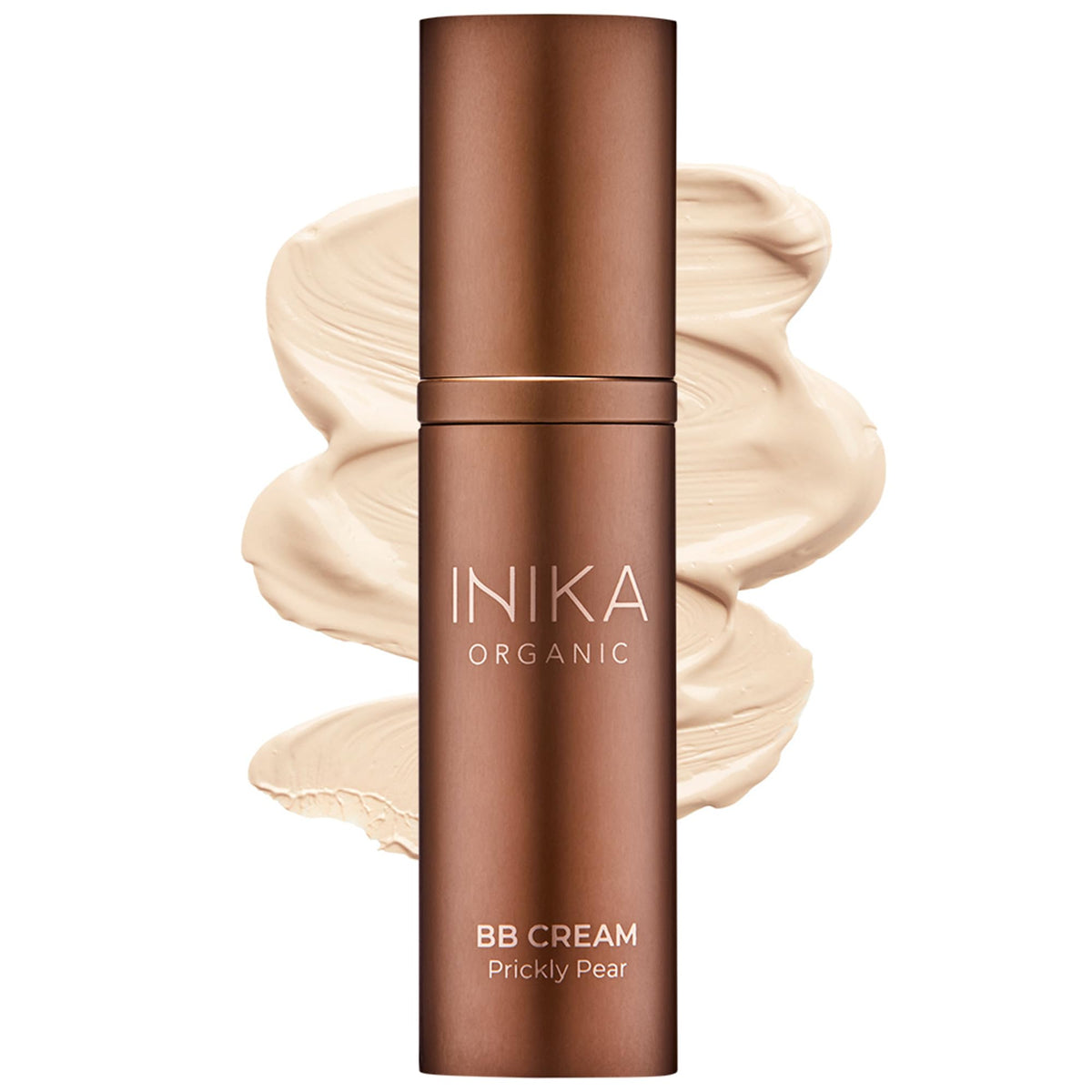 INIKA Organic BB Cream Foundation - Vegan Makeup with Hydrating Prickly Pear, Jojoba, and Pomegranate Seed Oil - Lightweight Glow for Balanced Skin Tone, Beige, 1 fl oz
