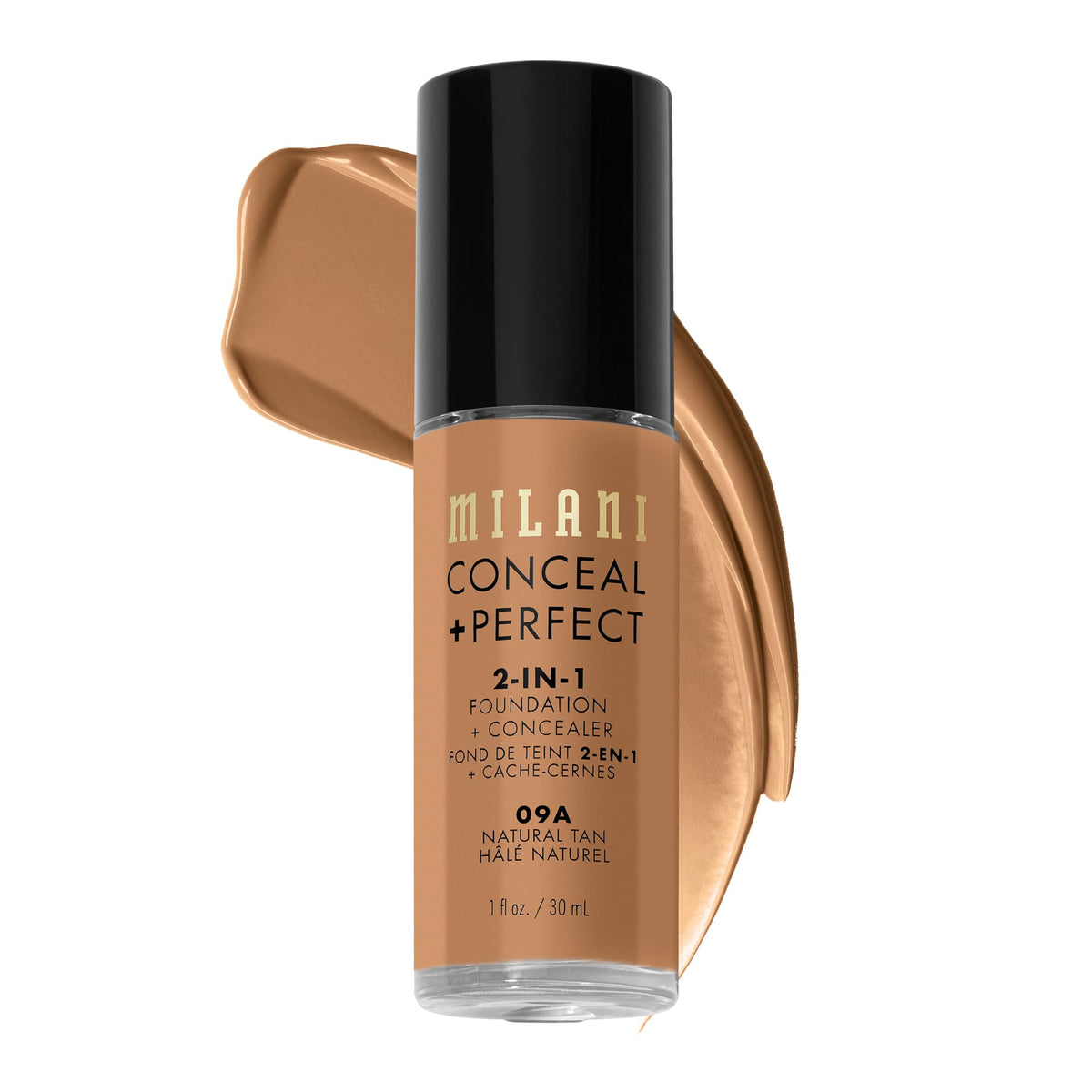 Milani Conceal + Perfect Liquid Foundation Makeup - Light Beige, 1 Fl. Oz