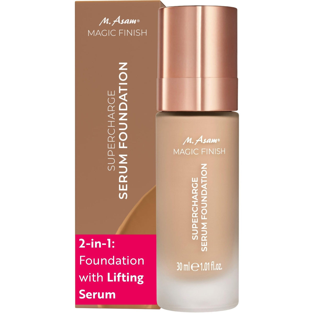 M. Asam Magic Finish Supercharge Serum Foundation Rose Fair (1.01 Fl Oz)