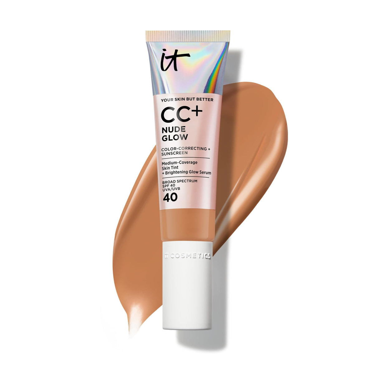 IT Cosmetics CC+ Cream Nude Glow Foundation with SPF 40 - Healthy Glow Tint