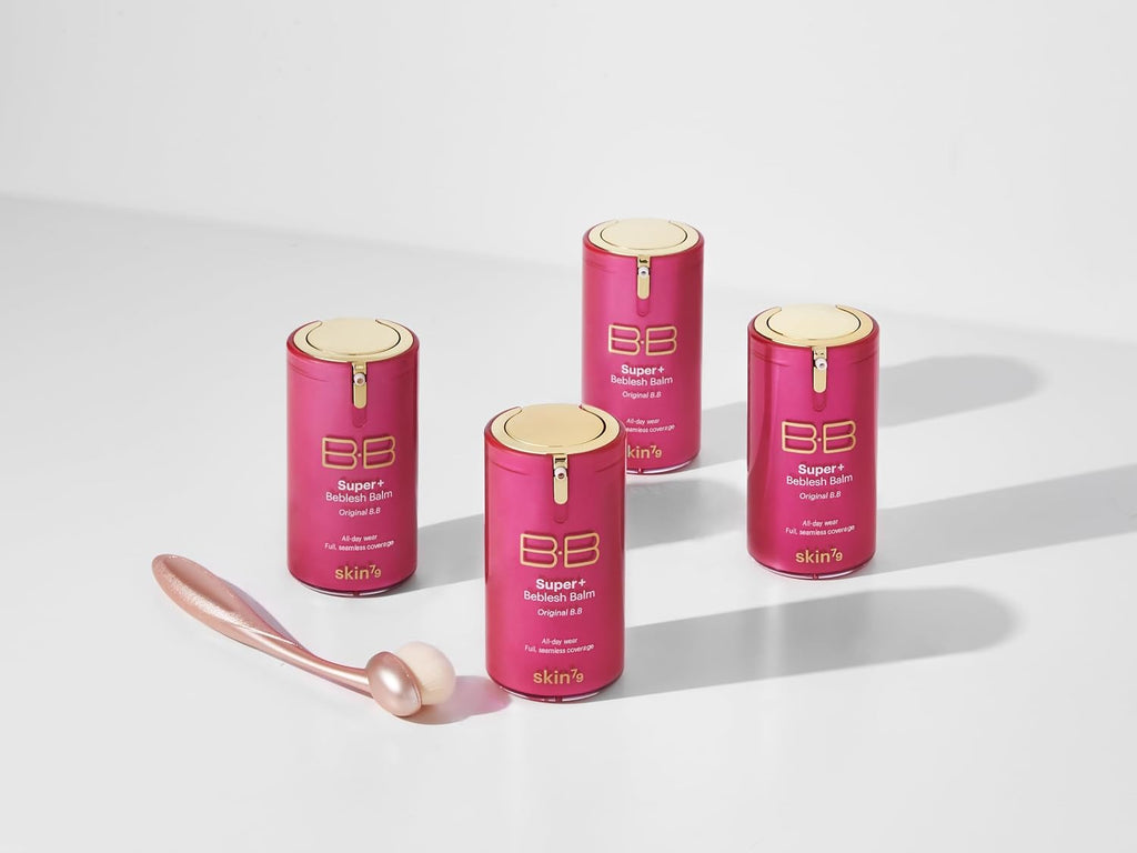 SKIN79 Super Plus Beblesh Balm Pink BB 40g All Day Lasting BB Cream - Made In Korea US exclusive Version K Beauty Flawless Radiant Base Foundation Makeup Blemish Cover Tinted Moisturizer Pink 21 color