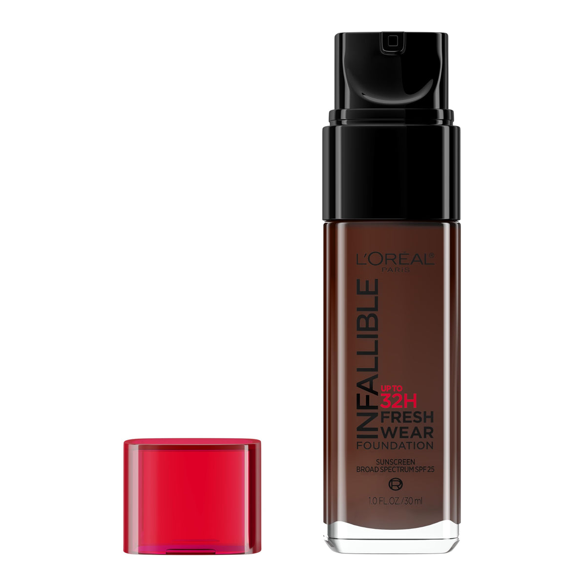 L'Oreal Paris Makeup Infallible Up to 32 Hour Fresh Wear Lightweight Foundation, 411 Beige Ivory, 1 Fl Oz, Packaging May Vary