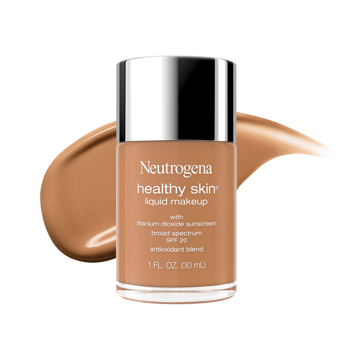 Neutrogena Healthy Skin Liquid Foundation Makeup, Soft Beige 350C, 1 fl. oz