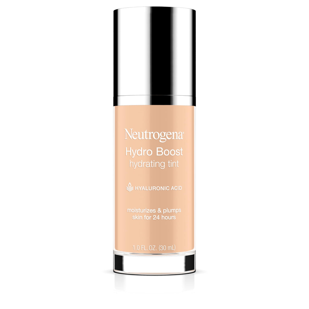 Neutrogena Hydro Boost Tint Foundation Makeup, 20 Natural Ivory, 1.0 fl oz