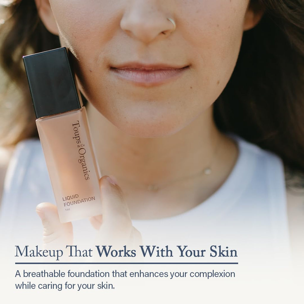 Toups & Co Liquid Foundation Magnolia - Neutral | Lightweight & Breathable Buildable Coverage | Aloe Vera, Shea Butter & Herbal Extracts | Non-Comedogenic, Long-Lasting, Sensitive Skin Safe