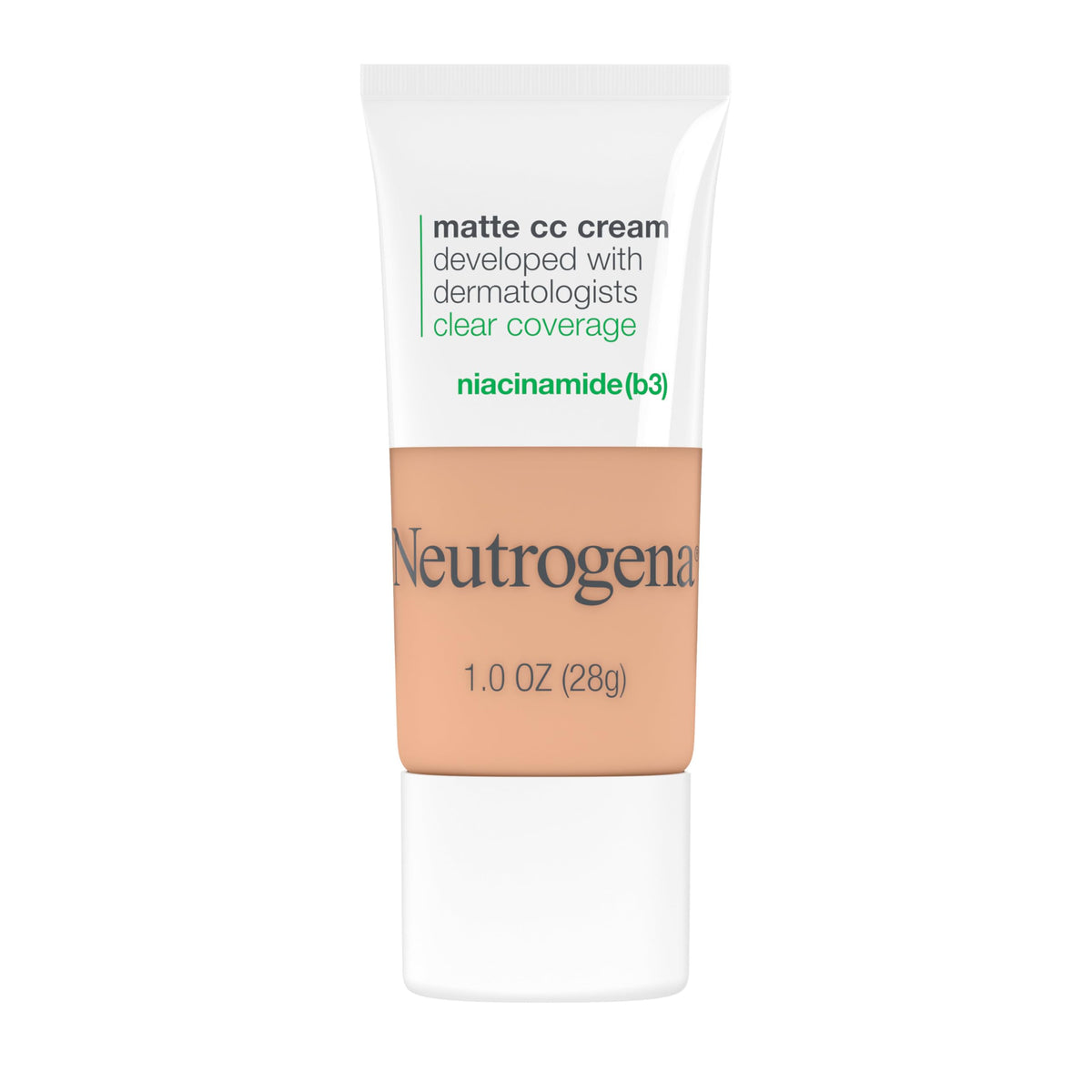 Neutrogena Clear Coverage Flawless Matte CC Cream, Butter, 1 oz