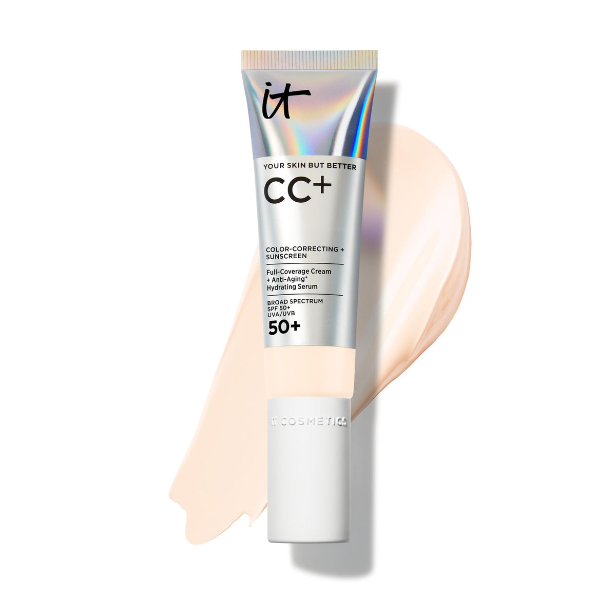 IT Cosmetics CC+ Cream with SPF 50+ Full Coverage Foundation Natural Finish