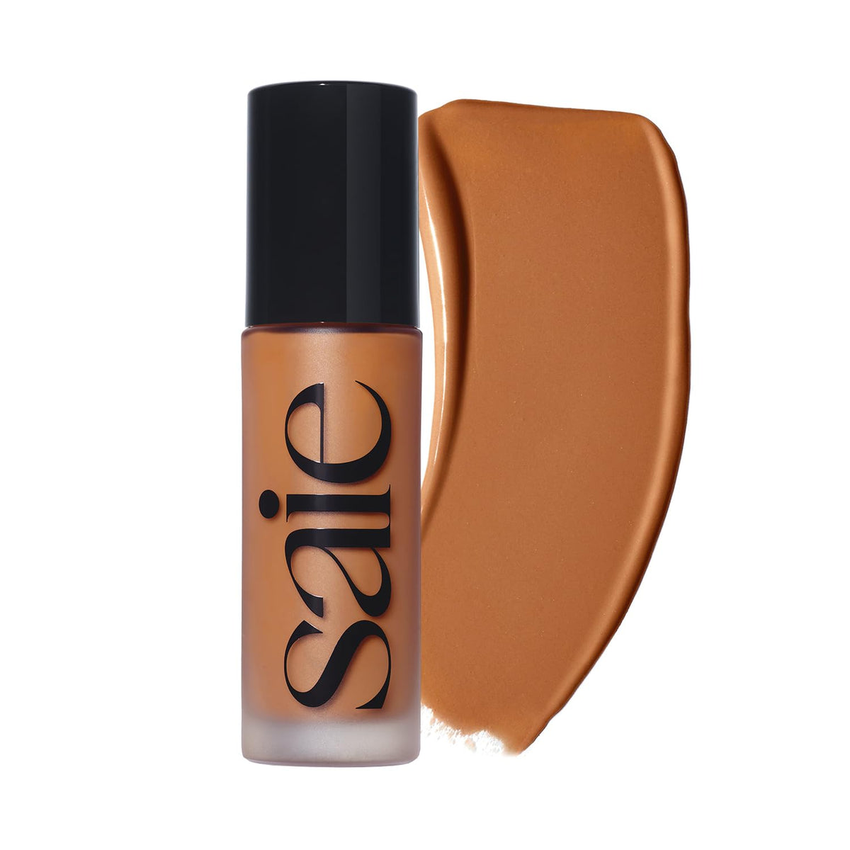 Saie Glowy Super Skin Tint Liquid Foundation - Weightless + Dewy Foundation with Lightweight Medium Coverage - Hydrating Face Makeup + Skin Care Serum Hybrid with Hyaluronic Acid - Shade 7 (1.01 oz)