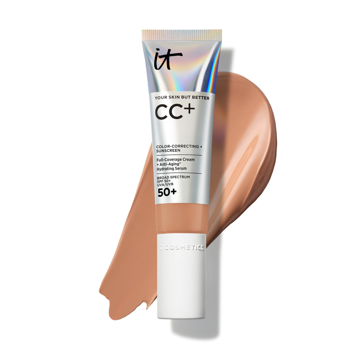 IT Cosmetics CC+ Cream with SPF 50+ Full Coverage Foundation Natural Finish