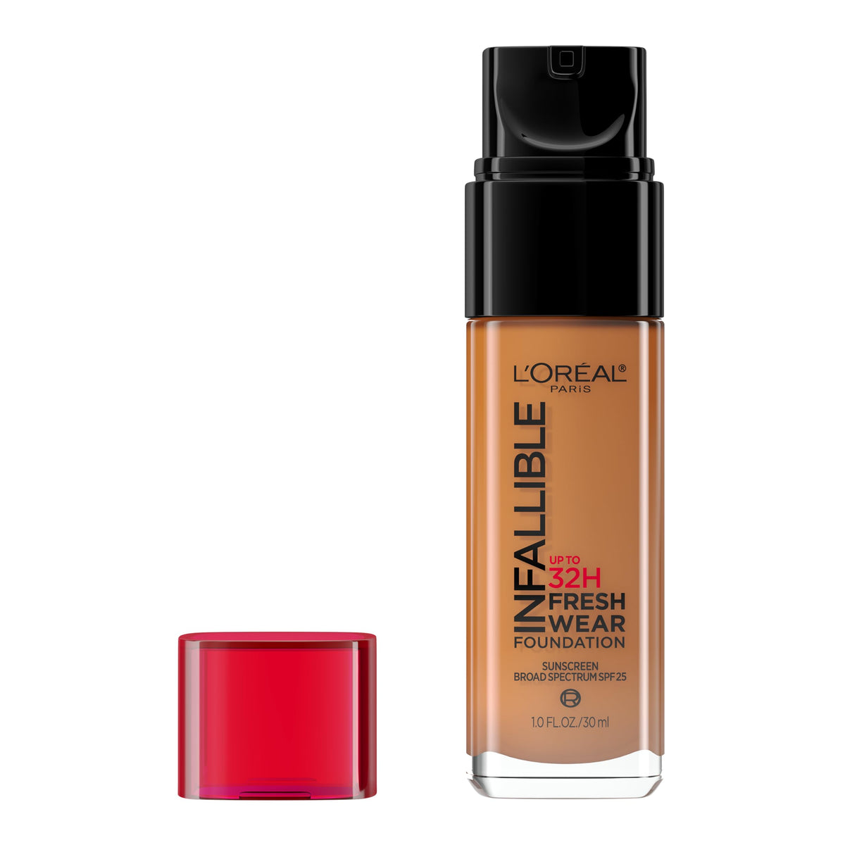 L'Oreal Paris Makeup Infallible Up to 32 Hour Fresh Wear Lightweight Foundation, 411 Beige Ivory, 1 Fl Oz, Packaging May Vary