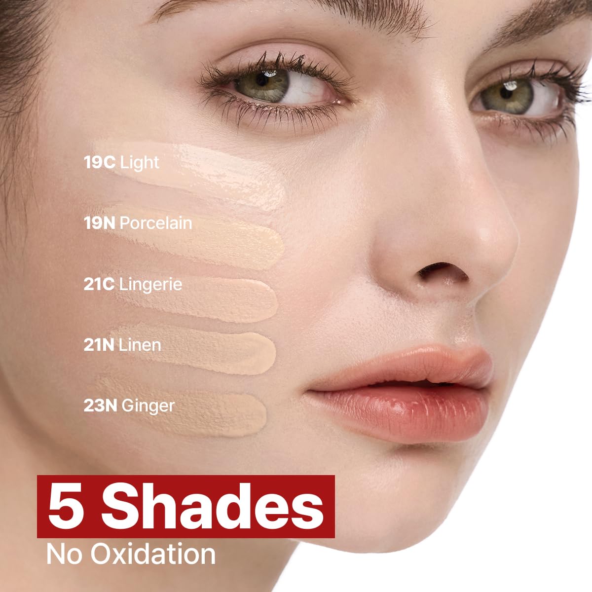 CLIO Kill Cover Founwear Cushion Foundation, Flawless Full Coverage with Matte Finish, Covering Pigmentation and Blemish for Sensitive Skin, Creamy Lightweight Texture, Korean Cushion (23N GINGER)