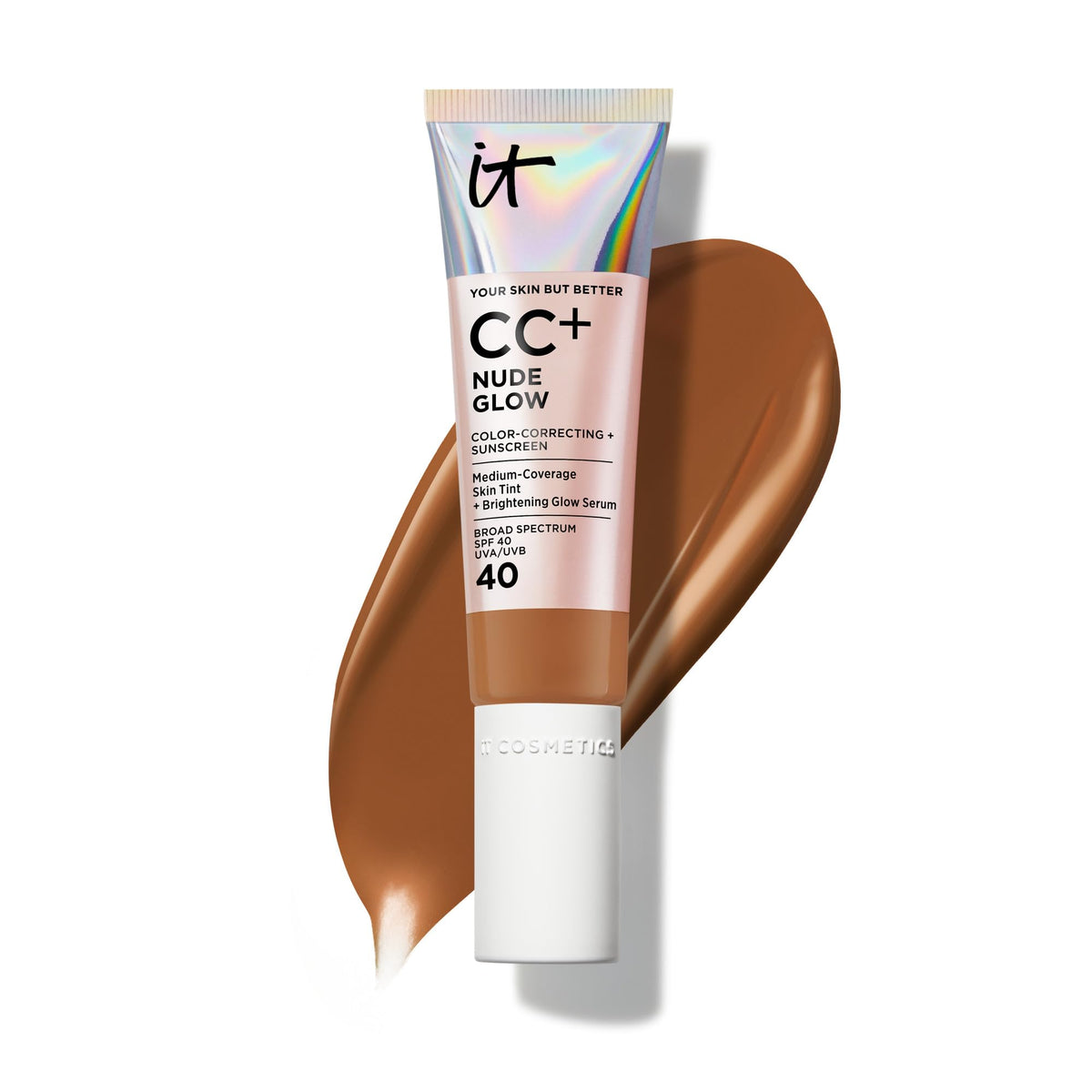 IT Cosmetics CC+ Cream Nude Glow Foundation with SPF 40 - Healthy Glow Tint