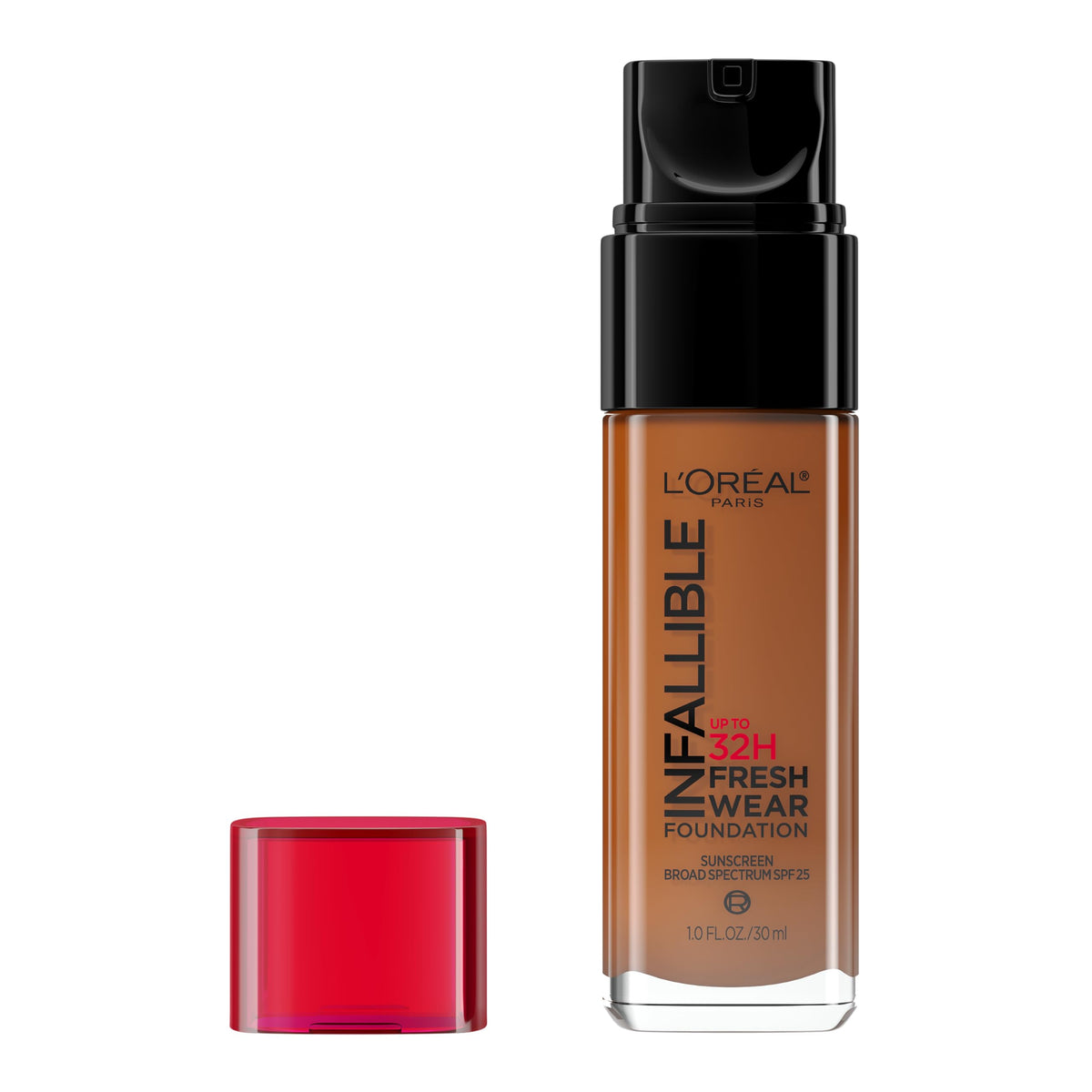 L'Oreal Paris Makeup Infallible Up to 32 Hour Fresh Wear Lightweight Foundation, 411 Beige Ivory, 1 Fl Oz, Packaging May Vary