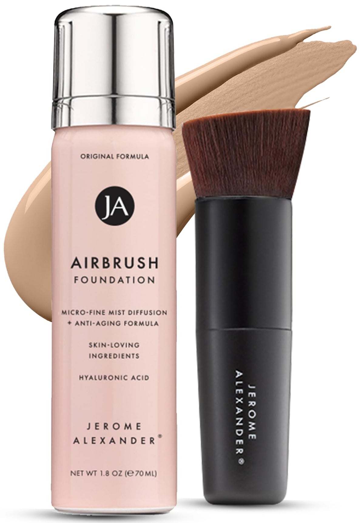 Jerome Alexander Magic Minerals Airbrush Foundation 2pc Set - Light Medium