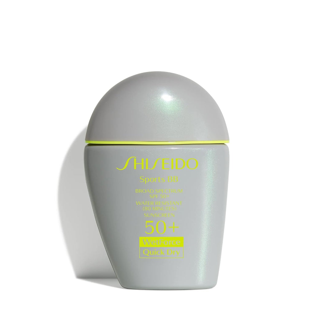 Shiseido Sports BB Cream SPF 50+ Sunscreen - 30 mL - Quick-Dry, Non-Sticky Formula for Natural, All Day Finish - Perspiration, Water & Transfer Resistant - Non-Comedogenic
