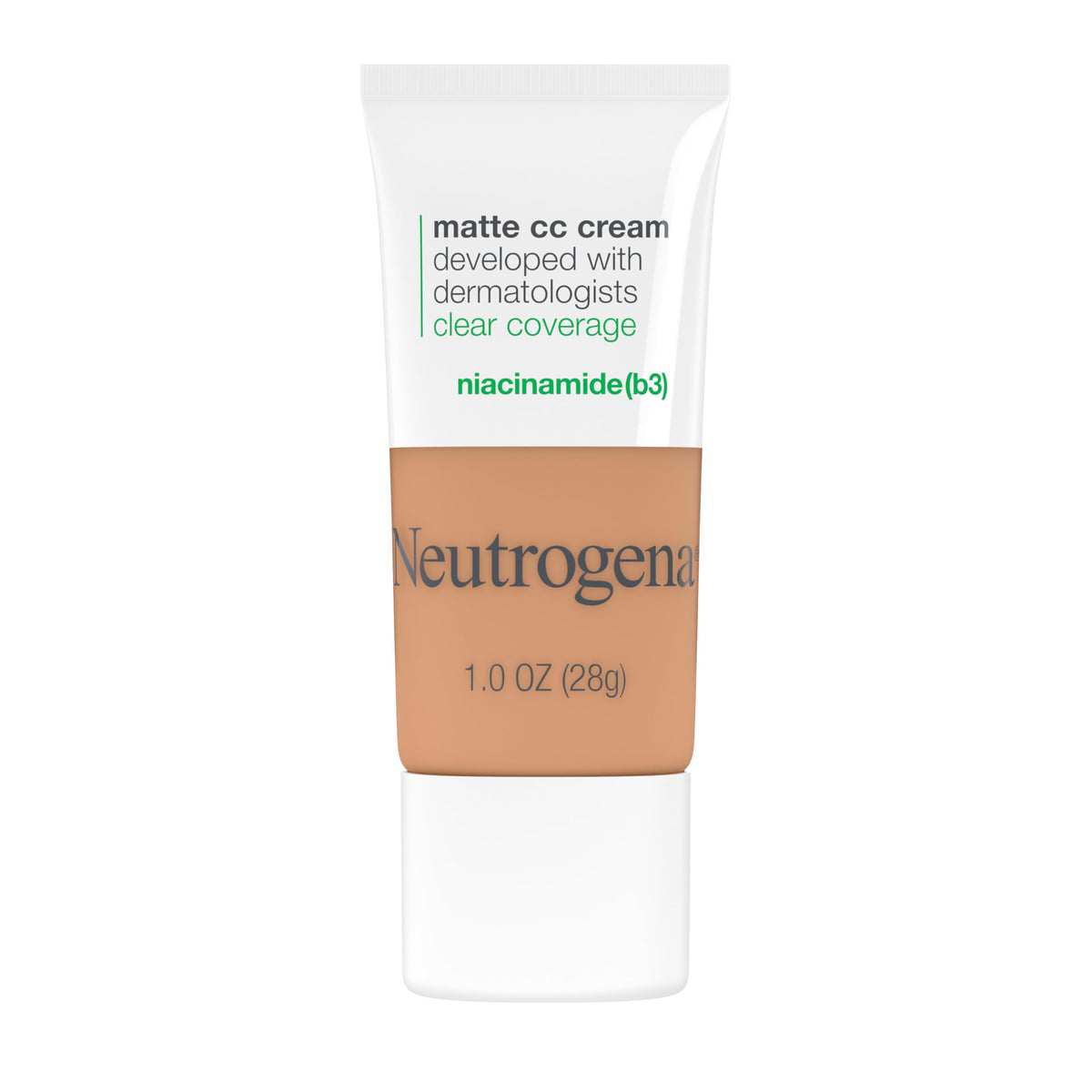 Neutrogena Clear Coverage Flawless Matte CC Cream, Butter, 1 oz