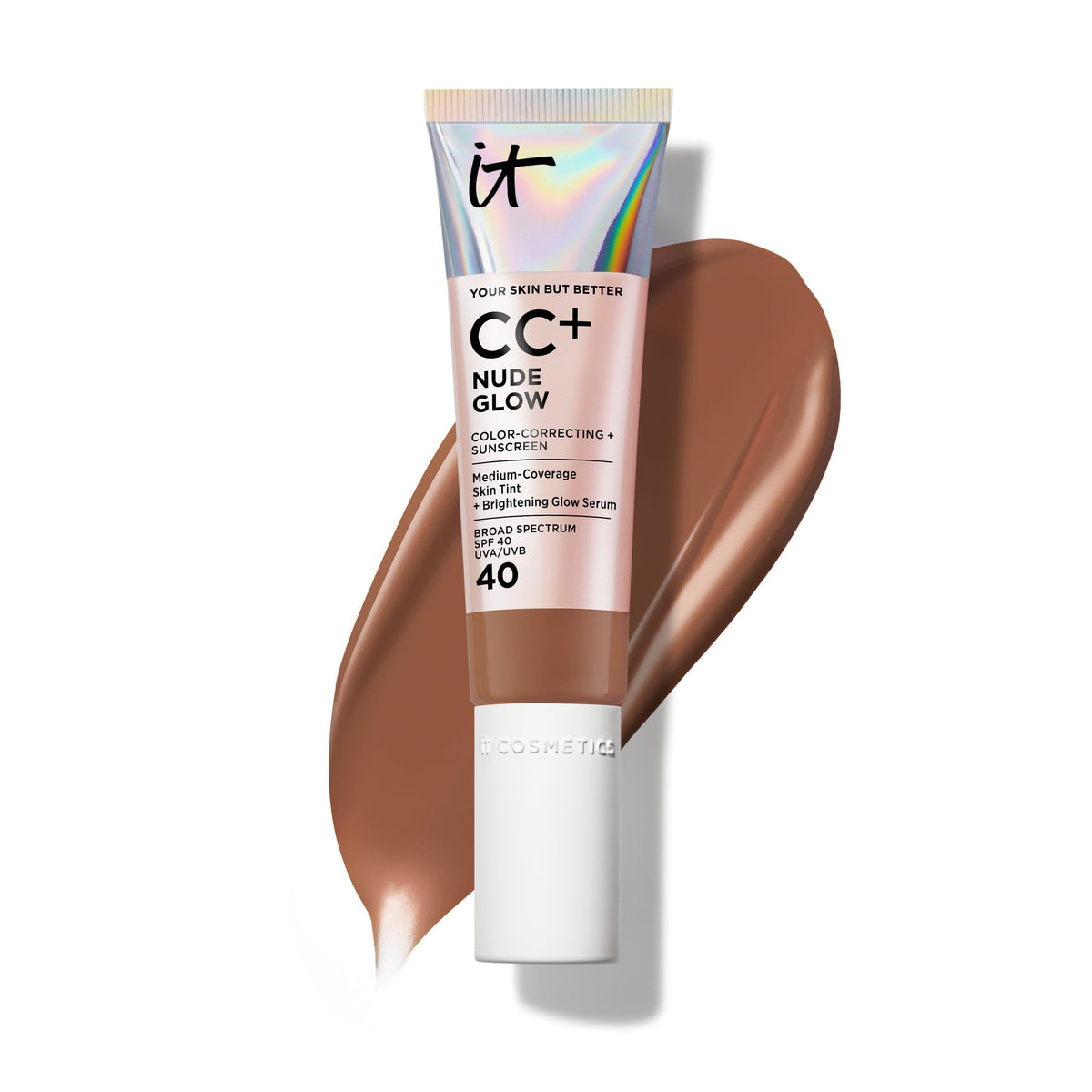 IT Cosmetics CC+ Cream Nude Glow Foundation with SPF 40 - Healthy Glow Tint