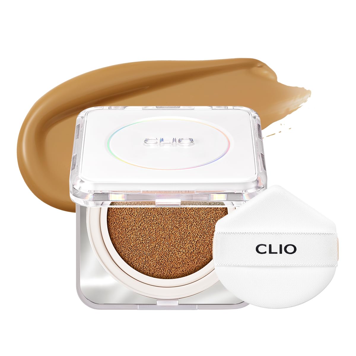 CLIO Kill Cover Founwear Cushion The Original – 20 Shades, Buildable Light to Medium Coverage, Natural Finish, Korean Makeup Foundation, Long-Lasting Skin Fit, 30N LATTE