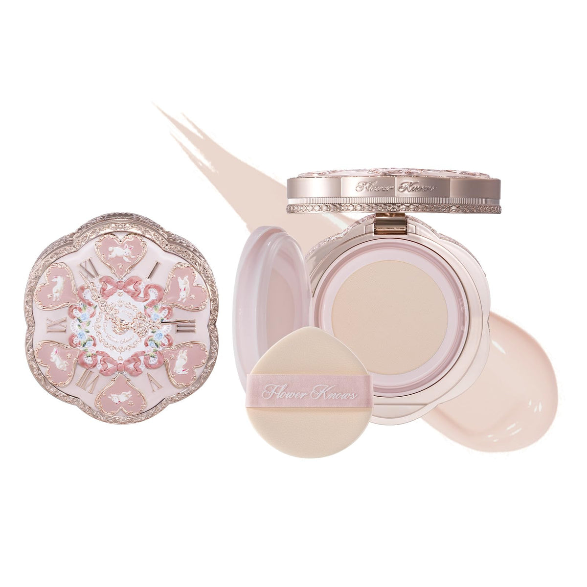 Flower Knows Bunny Garden Collection Cushion Cream Foundation (W04 Fair Nude, 0.56 Oz)