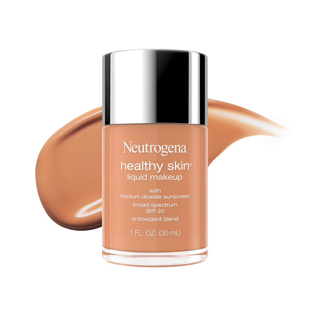 Neutrogena Healthy Skin Liquid Foundation Makeup, Soft Beige 350C, 1 fl. oz