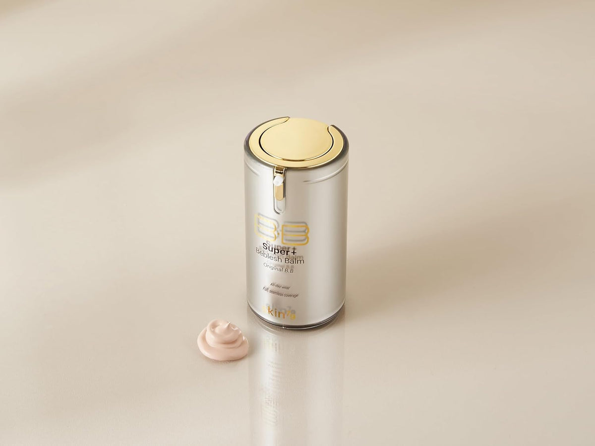 SKIN79 Gold BB Super Plus Beblesh Balm Cream 40g 1 Pack - Made in Korea, US Exclusive Version K Beauty Flawless Radiant Base Foundation Makeup Blemish Cover Tinted Moisturizer Natural 21 Color