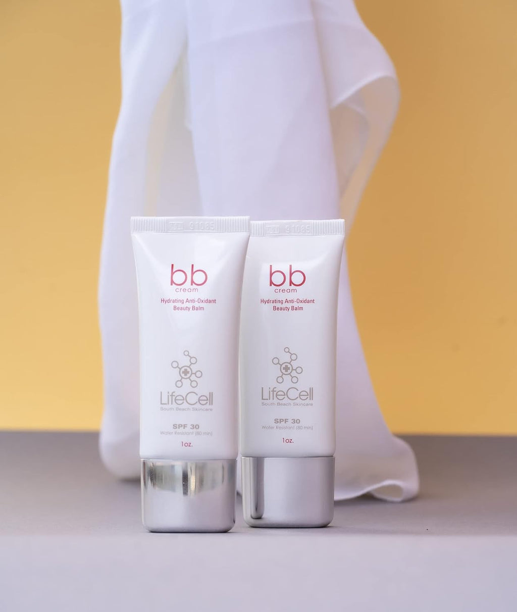 LifeCell SPF 30 Tinted Anti-Aging BB Cream – Medium Shade, 1oz, Hydrating
